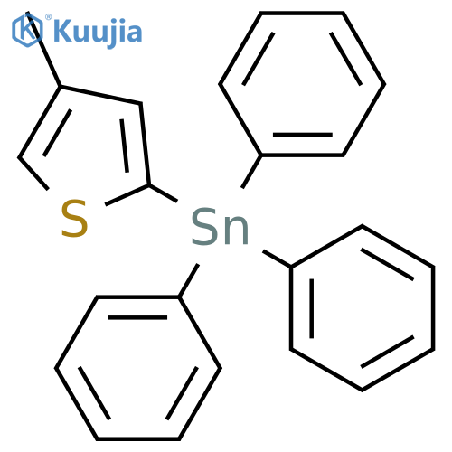 Stannane, (4-methyl-2-thienyl)triphenyl- structure