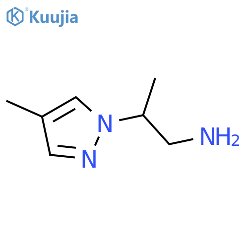 2-(4-Methyl-1h-pyrazol-1-yl)propylamine Hydrochloride structure