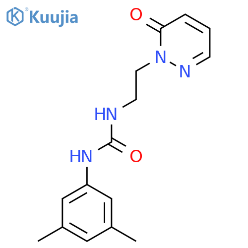 1-(3,5-dimethylphenyl)-3-2-(6-oxo-1,6-dihydropyridazin-1-yl)ethylurea structure