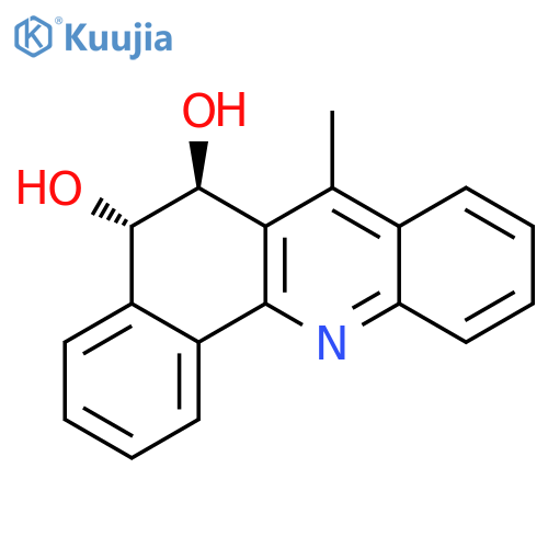 Benz[c]acridine-5,6-diol, 5,6-dihydro-7-methyl-, (5S-trans)- structure