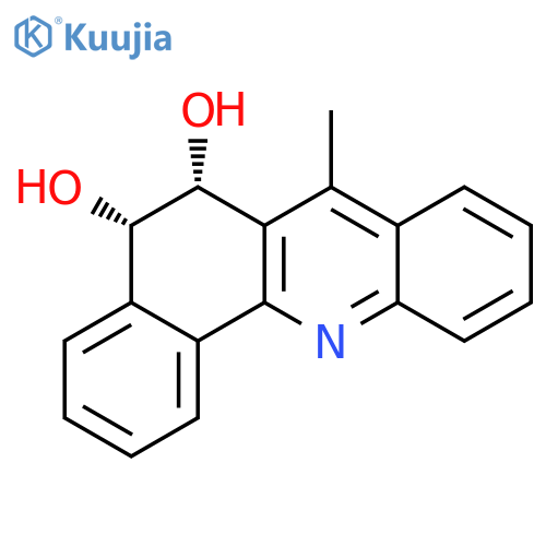 Benz[c]acridine-5,6-diol, 5,6-dihydro-7-methyl-, (5S-cis)- structure