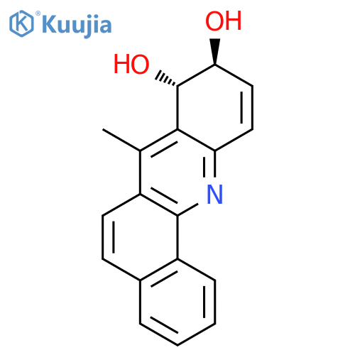Benz[c]acridine-8,9-diol, 8,9-dihydro-7-methyl-, (8S-trans)- structure