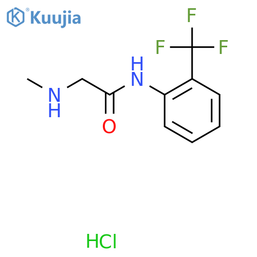 2-(Methylamino)-N-[2-(trifluoromethyl)phenyl]acetamide hydrochloride structure