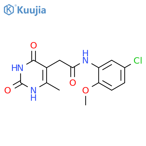 N-(5-chloro-2-methoxyphenyl)-2-(6-methyl-2,4-dioxo-1,2,3,4-tetrahydropyrimidin-5-yl)acetamide structure