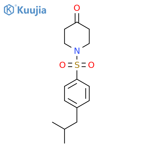 1-[(4-Isobutylphenyl)sulfonyl]piperidin-4-one structure