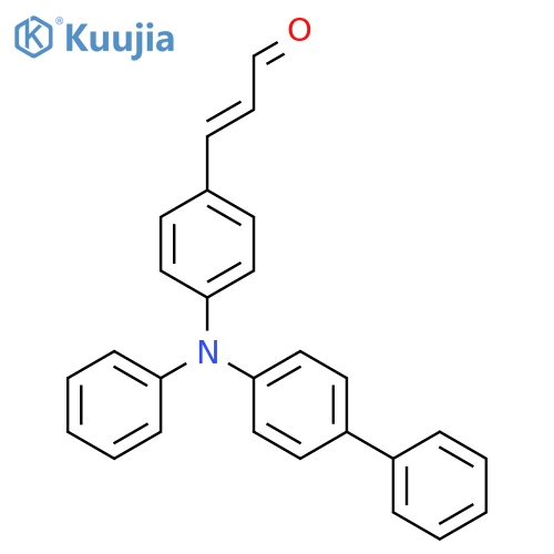 2-Propenal, 3-[4-([1,1'-biphenyl]-4-ylphenylamino)phenyl]- structure