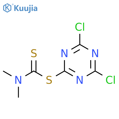 CARBAMODITHIOIC ACID, DIMETHYL-, 4,6-DICHLORO-1,3,5-TRIAZIN-2-YL ESTER structure