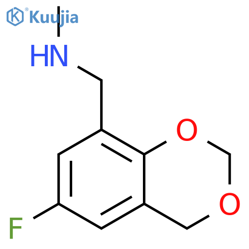 4H-1,3-Benzodioxin-8-methanamine, 6-fluoro-N-methyl- structure