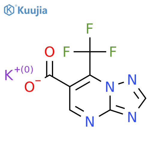 potassium 7-(trifluoromethyl)-1,2,4triazolo1,5-apyrimidine-6-carboxylate structure