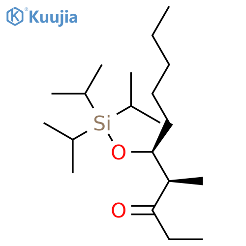 3-Decanone, 4-methyl-5-[[tris(1-methylethyl)silyl]oxy]-, (R*,S*)-(±)- structure