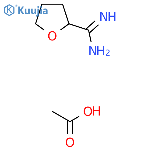 Tetrahydro-furan-2-carboxamidine acetate structure