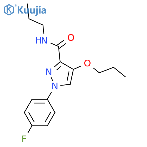 1-(4-fluorophenyl)-4-propoxy-N-propyl-1H-pyrazole-3-carboxamide structure