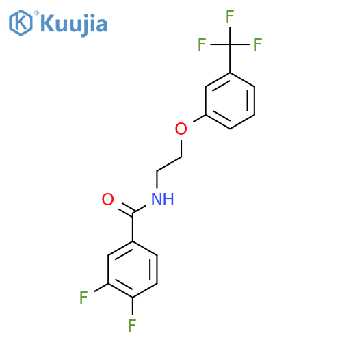 3,4-difluoro-N-{2-3-(trifluoromethyl)phenoxyethyl}benzamide structure