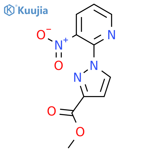 methyl 1-(3-nitropyridin-2-yl)-1H-pyrazole-3-carboxylate structure