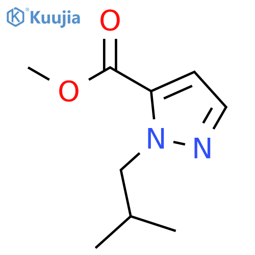 methyl 1-(2-methylpropyl)-1H-pyrazole-5-carboxylate structure