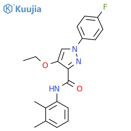 N-(2,3-dimethylphenyl)-4-ethoxy-1-(4-fluorophenyl)-1H-pyrazole-3-carboxamide structure