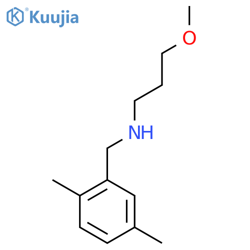 (2,5-dimethylphenyl)methyl(3-methoxypropyl)amine structure