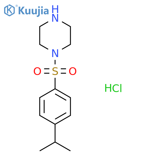 1-[4-(Propan-2-yl)benzenesulfonyl]piperazinehydrochloride structure
