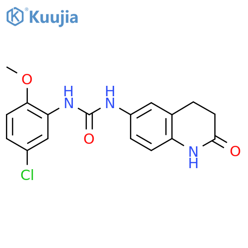 1-(5-chloro-2-methoxyphenyl)-3-(2-oxo-1,2,3,4-tetrahydroquinolin-6-yl)urea structure