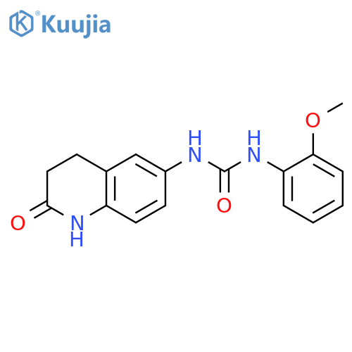 1-(2-methoxyphenyl)-3-(2-oxo-1,2,3,4-tetrahydroquinolin-6-yl)urea structure