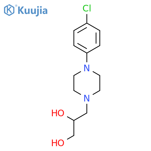 1,2-Propanediol, 3-[4-(4-chlorophenyl)-1-piperazinyl]-, (±)- structure