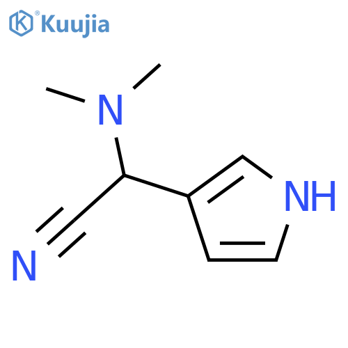 2-(Dimethylamino)-2-(1H-pyrrol-3-yl)acetonitrile structure