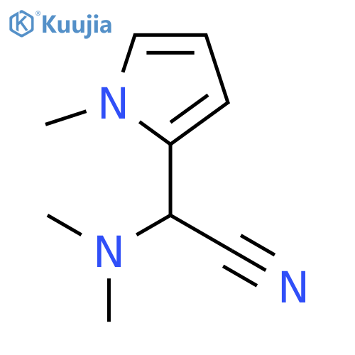 (dimethylamino)(1-methyl-1H-pyrrol-2-yl)acetonitrile structure