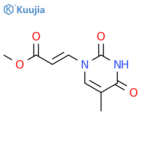 2-Propenoic acid,3-(3,4-dihydro-5-methyl-2,4-dioxo-1(2H)-pyrimidinyl)-, methyl ester, (E)- (9CI) structure