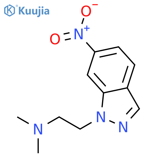 1H-Indazole-1-ethanamine, N,N-dimethyl-6-nitro- structure