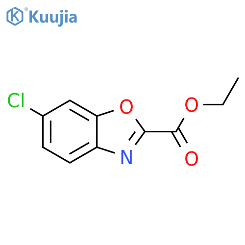 2-Benzoxazolecarboxylic acid, 6-chloro-, ethyl ester structure