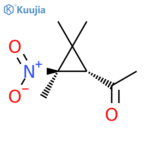 Ethanone,1-(2,2,3-trimethyl-3-nitrocyclopropyl)-, trans- (9CI) structure
