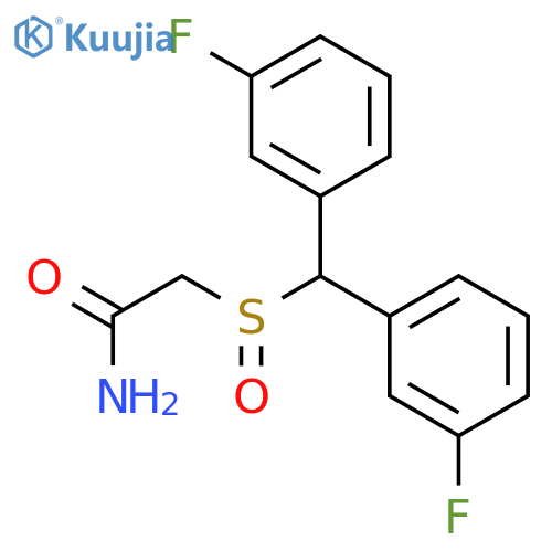 Acetamide, 2-[[bis(3-fluorophenyl)methyl]sulfinyl]- structure