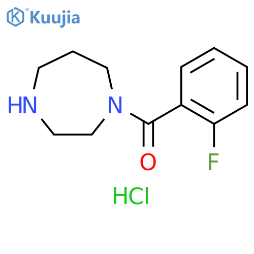 1-(2-fluorobenzoyl)-1,4-diazepane hydrochloride structure