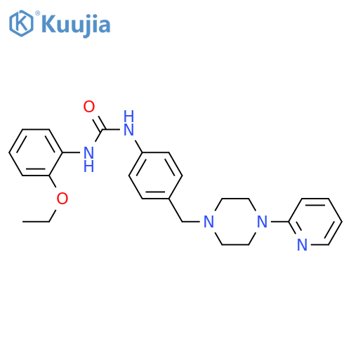 3-(2-ethoxyphenyl)-1-(4-{4-(pyridin-2-yl)piperazin-1-ylmethyl}phenyl)urea structure