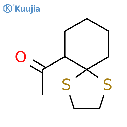 Ethanone, 1-(1,4-dithiaspiro[4.5]dec-6-yl)- structure