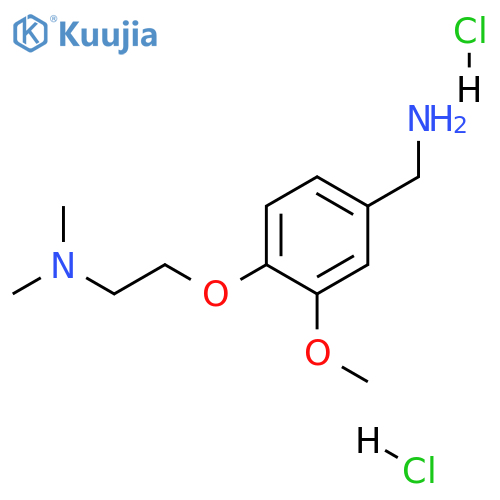 {4-2-(Dimethylamino)ethoxy-3-methoxyphenyl}methanamine Dihydrochloride structure