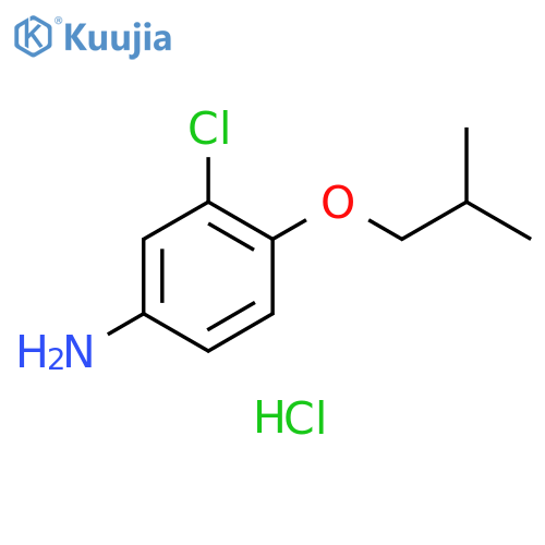 3-chloro-4-(2-methylpropoxy)aniline hydrochloride structure