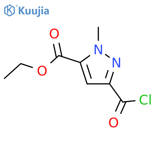 ethyl 3-(chlorocarbonyl)-1-methyl-1H-pyrazole-5-carboxylate structure