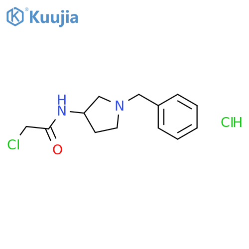 N-(1-benzylpyrrolidin-3-yl)-2-chloro-acetamide;hydrochloride structure