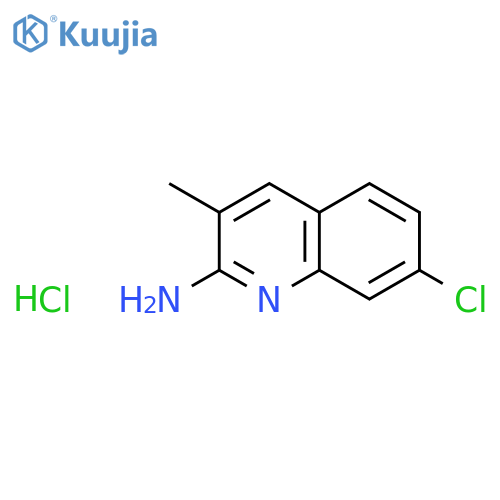 7-chloro-3-methylquinolin-2-amine,hydrochloride structure