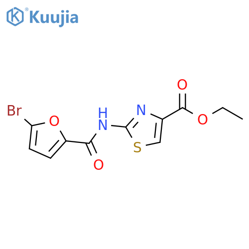 ethyl 2-(5-bromofuran-2-amido)-1,3-thiazole-4-carboxylate structure