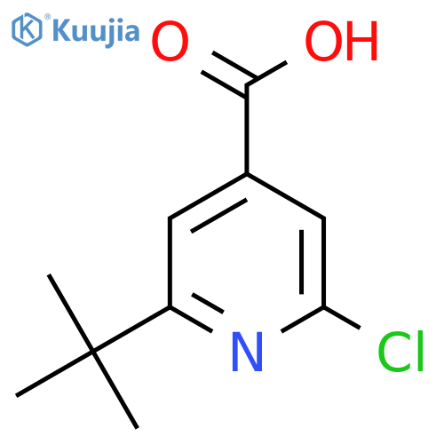 2-Tert-butyl-6-chloropyridine-4-carboxylic acid structure
