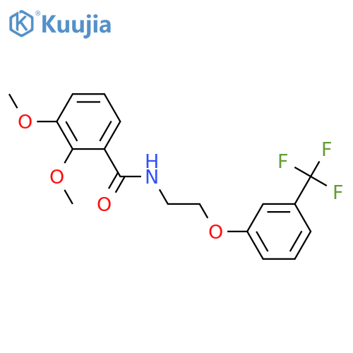 2,3-dimethoxy-N-{2-[3-(trifluoromethyl)phenoxy]ethyl}benzamide structure