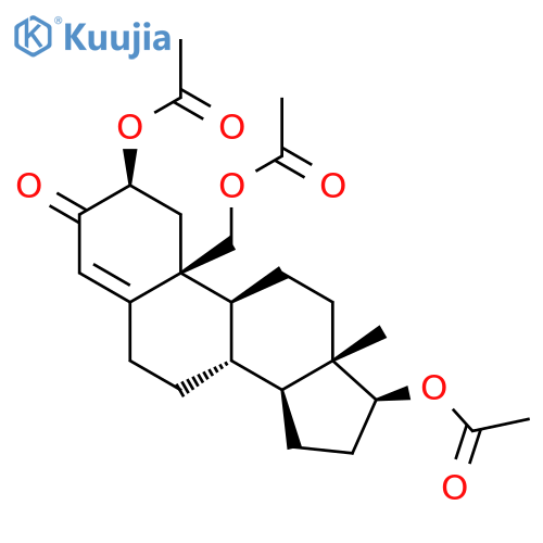 Androst-4-en-3-one, 2,17,19-tris(acetyloxy)-, (2b,17b)- structure