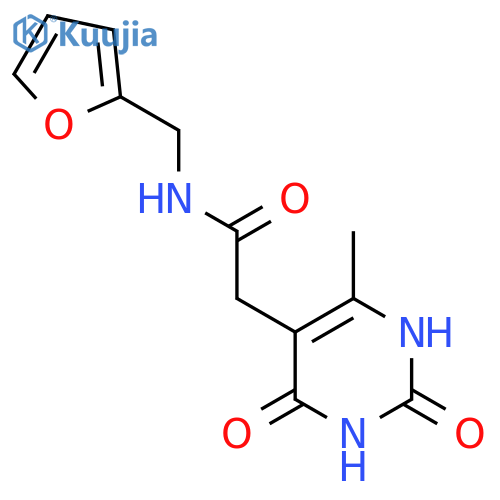 N-(furan-2-yl)methyl-2-(6-methyl-2,4-dioxo-1,2,3,4-tetrahydropyrimidin-5-yl)acetamide structure