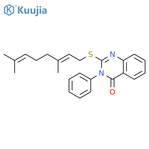 4(3H)-Quinazolinone, 2-[(3,7-dimethyl-2,6-octadienyl)thio]-3-phenyl- structure