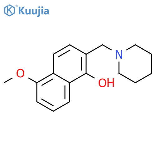 1-Naphthalenol, 5-methoxy-2-(1-piperidinylmethyl)- structure