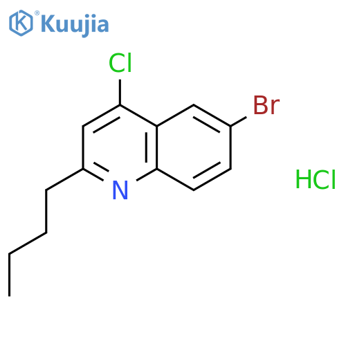 6-Bromo-4-chloro-2-butylquinoline Hydrochloride structure