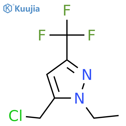 5-(chloromethyl)-1-ethyl-3-(trifluoromethyl)-1H-pyrazole structure