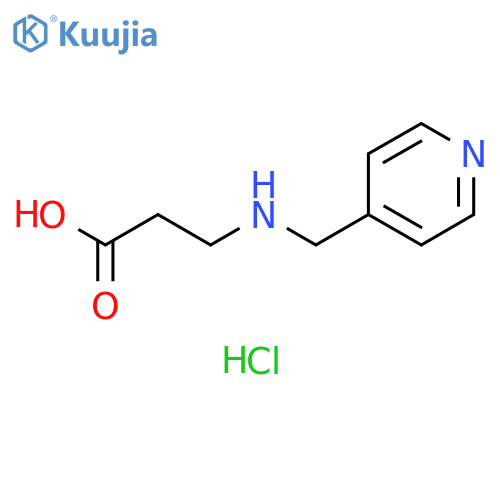 3-{[(pyridin-4-yl)methyl]amino}propanoic acid dihydrochloride structure